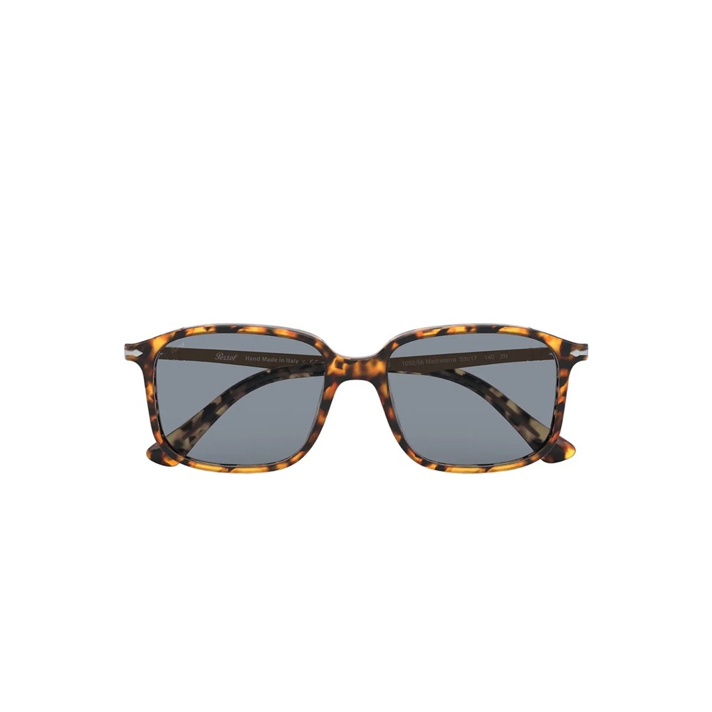 UNISEX Persol Sunglasses. Havana frame color with gray lenses.